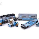 Lepin City Creator 10219 Vonat Maersk Train 1240db + grátisz lego mágnes ÚJ BP Azonnal! fotó