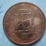 xx(25E2) HORVÁTORSZÁG 5 EURO CENT 2024 SZÉP fotó