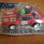 TRAFIK ÁRU BMW RALLY AUTÓ SAFARY RALLY LENDKEREKES BLISZTERBEN PIROS POP TOYS 1970-80 fotó