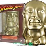 Indiana Jones figura - 20cm-es Chachapoyan Fertility Golden Idol inka arany szobrocska PVC Replika P fotó