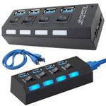 Goodbuy GB4USB3WBBK USB Type-A 3.0 HUB (4 port) (GB4USB3WBBK) fotó