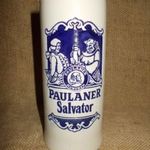 Régi söröskorsó, PAULANER SALVATOR sörös korsó , agyag sörös kupa GYŰJTEMÉNY FELSZÁMOLÁSA !!! fotó