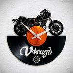 Yamaha Virago - motorkerékpár – bakelit falióra fotó