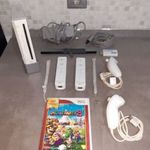 Nintendo Wii konzol (RVL-001 EUR) + 2 db Wii Remote controller + Mario Party 8, TESZTELT, Wii2503 fotó