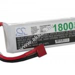 Helyettesítő model / RC akku LiPo 11.1V 1800mAh, T csatlakozó AWG14, JST-XH 2.54 AWG24 fotó