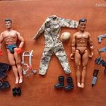 Action Man figurák felszerelésekkel (retro 1994, illetve 2001-es modellek) fotó