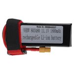 Helyettesítő modell / RC Akku 11.1V, Li-Polymer, 1800mAh, XT60 csatlakozó, 91mm x 36mm x 26mm fotó