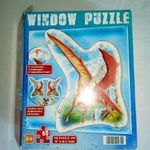 AKCIÓ!!! Ablakra helyezhető, kétoldalú, dinoszauruszos puzzle 5+ fotó