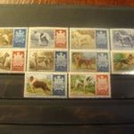 San Marino postatiszta** sor 1956 Kutyák MI 547-556 kat.ár 50 euro fotó