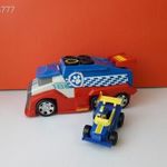 Eredeti Spin Master Mancs őrjárat Paw Patrol Mobile Pit Stop kamion versenyautó és Chase kutya EXTRA fotó