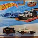 Hot Wheels Porsche 911 Off-Roader - Track Fleet modell autó utánfutóval fotó