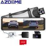 AZDOME PG16S-3CH QUAD HD + 1080P HÁTSÓ + 1080P BELSŐ + GPS + SD KÁRTYA PRÉMIUM AUTÓS KAMERA fotó