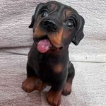 Kerámia kutyus Rottweiler fotó