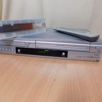 LG VC8716 /hat/ 6 fejes DVD/VHS kombó, eredeti távirányító + videó kazetta fotó