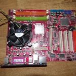 MSI 945PL-NEO3-F Socket 775 alaplap + Core2Duo E6300 Processzor + hűtő + hátlap + Ram fotó