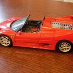 BBURAGO FERRARI F50 PIROS 1: 18 FÉM MODELLUTÓ AUTÓMODELL ! fotó