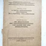 Szilágyi A Dáciai Erődrendszer Helyőrségei és a Katonai Téglabélyegek könyv 1946 fotó