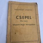 Csepel varrógép használati utasítás fotó