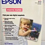 Epson fényes fotópapír 20 db 101x152 mm 4"x6" Photo Quality Glossy - Ink Jet - Paper BONTATLAN fotó