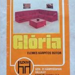 BUBIV bútorgyár RÉKA szekrénysor retro óriás kétoldalas reklám plakát 1980 körül top modell fotó