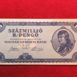 100 MILLIÓ B.PENGŐ 1946 kiv- fotó