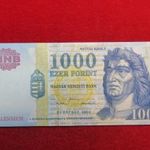 MILLENNIUM 1000 FORINT 2000 DC ALACSONY SORSZÁM ! UNC fotó