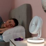 LED-es, újratölthető asztali ventilátor FanLed InnovaGoods Ø6, 6'' 4000 mAh fotó