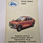 Autókvartett Autóskártya - kék Hátlap - Suzuki Fronte Coupé fotó