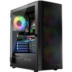 Logic Aramis ARGB Midi Tempered Glass Black AT-ARAMIS-10-0000000-0002 Alkatrész Ház fotó