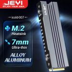 JEYI M.2 SSD Heatsink, 2280 NVME NGFF SSD Cooling Full Aluminum Cooler Radiator with Thermal Silicon fotó