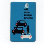 1965 Állami Biztosító Autó, motorkerékpár biztosítás kártyanaptár fotó