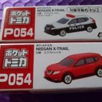 TOMICA (Tommy Takara) miniMatchbox NISSAN X-TRAIL piros+X-TRAIL rendőrautó fotó