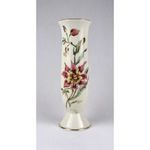 1U311 Vajszínű orchideás Zsolnay porcelán váza 26.3 cm fotó