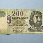 Magyar Köztársaság 200 Forint 2007 bankjegy papírpénz fotó