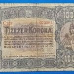 1923 -as 10.000 Korona bankó Magyar Pénzjegynyomda Ritkább !!! VG+ (L0820) fotó