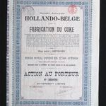 Holland-Belga koksz /szén/ gyár részvény 1924 fotó