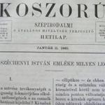 Koszorú - Szépirodalmi s általános miveltség terjesztő hetilap I.évfolyam I félév 1863. Arany János. fotó