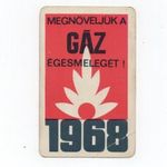 1968 Megnöveljük a gáz égésmelegét ! kártyanaptár fotó