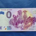 NÉMETORSZÁG 0 EURO 2022 MAJOM ZEBRA PAPAGÁJ TAPÍR SZURIKÁTA! RITKA EMLÉK PAPÍRPÉNZ! fotó