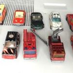 Tűzoltó rendőrségi 11 Matchbox Dodge Ferrari Ford Mustang egy 1 Forintról fotó