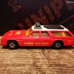 Matchbox SuperKings K-67/68 Dodge Monaco Estate "Fire Chief" - Made in England (1978) piros fotó