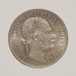 1876 Ferenc József ezüst 1 Florin -DL20 fotó