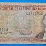 1978-1988 -ig DOMINICAN REPUBLIC - 5 Pesos Oro fémszálas UV aktivitású bankó!!! F (0898) fotó