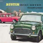 Austin mini - seven Countryman. Gépjármű katalógus. Francia nyelvű. fotó