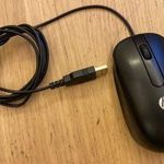 HP MOFYUO USB fekete optikai egér használt 1Ft-ról fotó