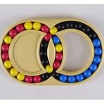 1U408 Bűvös gyűrű retro logikai rubik játék Hungarian rings fotó