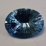 óriás Topáz, swiss blue - 34 ct, 24, 5x19x11 mm (3336) fotó