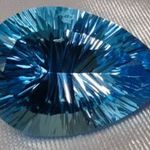 óriás Topáz, swiss blue - 47 ct, 29x19x13 mm (3338) - szép szín! fotó