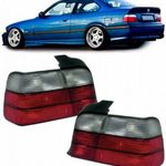 BMW E36 coupe cabrio piros fehér burás hátsó lámpa pár fotó