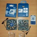 2db ARCTIC F8 PWM PST CO ház / rendszer ventilátor fotó